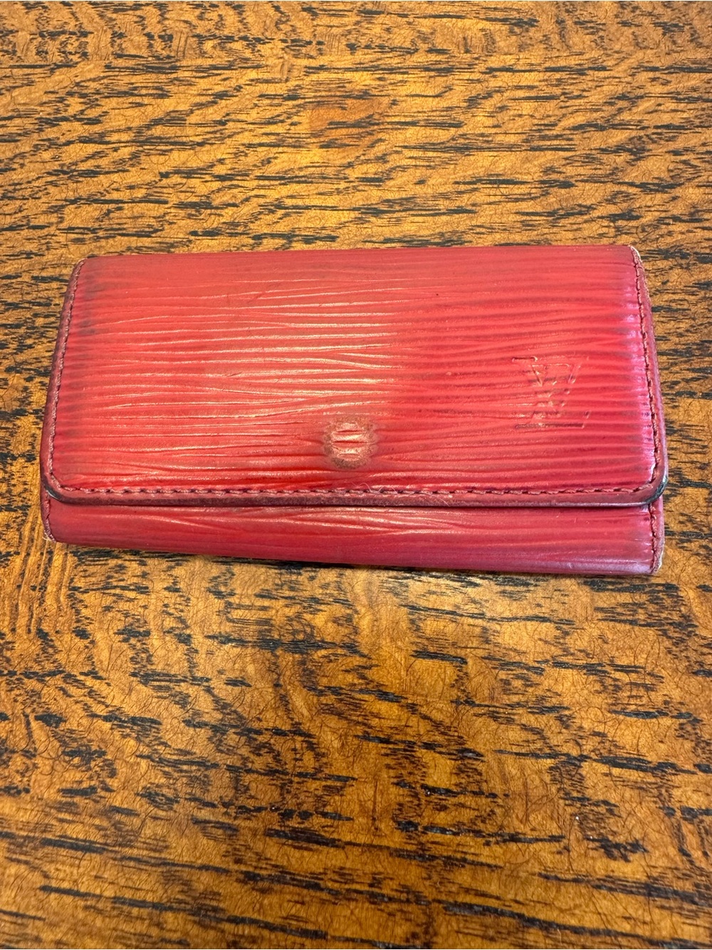 Louis Vuitton Red Epi Leather Key Holder